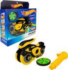 Игровой набор 1 Toy Hot Wheels, Spin Racer Желтый Призрак игрушечный мотоцикл с колесом-гироскопом, 16 см Т19371