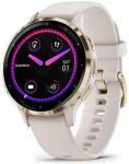 Часы Garmin VENU 3S SOFT GOLD SS BEZEL W/ IVORY CASE AND SILICONE BAND (010-02785-04)