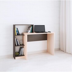 Компьютерный стол квартет-2, 1250х500х1020, венге/дуб молочный NO Brand