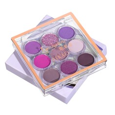 Палетка теней для макияжа purple sky, 9 цветов NO Brand