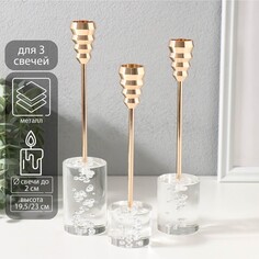 Подсвечник металл, акрил NO Brand