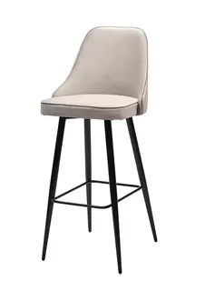 Барный стул NEPAL-BAR ЛАТТЕ #25, велюр/ черный каркас (H=78cm) М-City Bravo