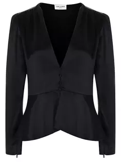 Блуза шелковая Saint Laurent