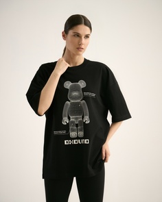 Футболка МОДЕЛЬ 3 Черный/Bearbrick black Oxouno
