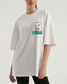 Футболка МОДЕЛЬ 2 Белый/Seabird Oxouno