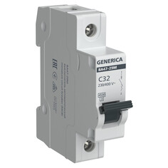 Автоматы защиты выключатель автоматический GENERICA ВА47-29М 1P 32А 4,5кА C