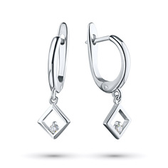 Серьги из серебра э0612сг09152000 ЭПЛ Даймонд