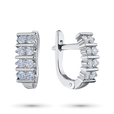 Серьги из белого золота э4712сг01190800 ЭПЛ Даймонд