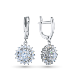 Серьги из белого золота э4712сг07163600 ЭПЛ Даймонд