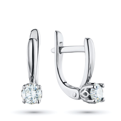 Серьги из белого золота э4712сг04160900_white ЭПЛ Даймонд