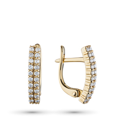 Серьги из желтого золота э0312сг04210303 ЭПЛ Даймонд