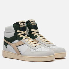 Кроссовки Diadora Magic Basket Mid Suede, цвет белый