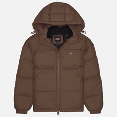 Женский пуховик Dickies Alatna Oversized Puffer, цвет коричневый