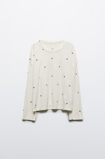 джемпер женский Лонгслив домашний плюшевый с принтом Befree