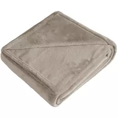 Плед First 140x200 см микрофибра цвет бежевый Столица текстиля