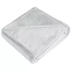 Плед First 140x200 см микрофибра цвет светло-серый Столица текстиля