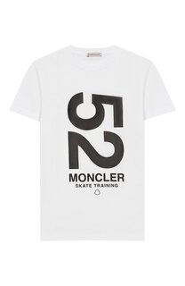 Хлопковая футболка Moncler Enfant