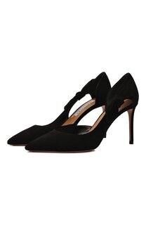 Замшевые туфли Bow Tie 85 Aquazzura
