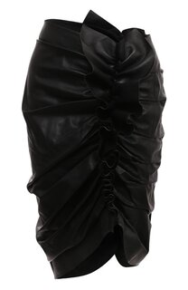 Кожаная юбка Nina Ricci