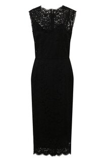 Платье из вискозы и хлопка Dolce & Gabbana