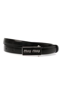 Кожаный ремень Miu Miu