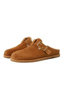 Замшевые сабо Fendi