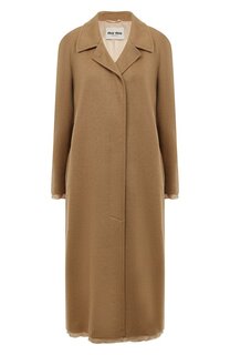 Шерстяное пальто Miu Miu