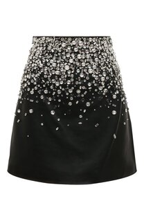 Кожаная юбка Miu Miu