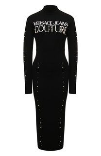 Платье из вискозы Versace Jeans Couture