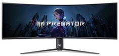 Монитор 57" Acer Predator Z57bmiiphuzx UM.NZ7EE.001 black, VA, 7680x2160, 120 Hz, 1ms, 1000cd/m2, 178°/178°, 3000:1, 2xHDMI, DP, TypeC, USB3.2, Audio