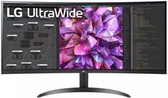 Монитор 34" LG UltraWide 34WQ60C-B LCD, 3440x1440, 5 мс, 300 кд/м2, IPS, 60Hz, 2xHDMI, DisplayPort