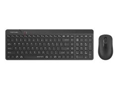 Клавиатура и мышь Wireless A4Tech Fstyler FG2300 Air2 клав: черная, мышь: черная USB беспроводная slim 2012311
