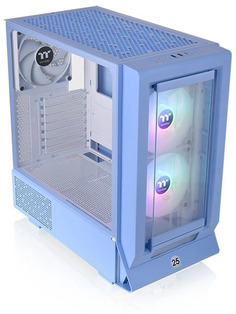 Корпус eATX Thermaltake Ceres 350 MX Hydrangea Blue CA-1Z3-00MFWN-00 голубой, без БП, панель из закаленного стекла, 2*USB 3.0, USB Type-C, HD Audio
