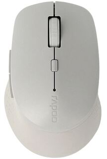 Мышь Wireless Rapoo M300 светло-серая