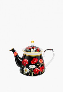 Чайник заварочный Elan Gallery 1 л 23x13x17 см Маки на черном