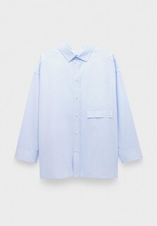 Рубашка Darkpark alec - striped poplin shirt light blue