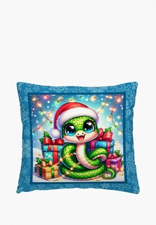 Подушка декоративная Унисон Cute snake 40x40 габардин