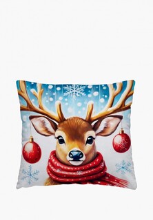 Подушка декоративная Унисон Snow deer 40x40 габардин