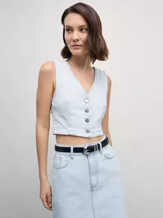 Джинсовый жилет укороченный Zarina