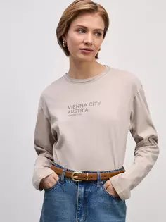 Лонгслив из хлопка garment dye Zarina