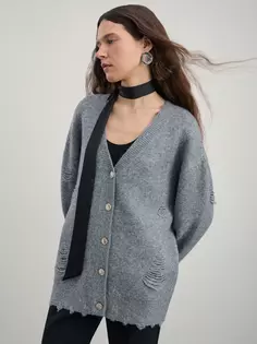 Кардиган с рваными деталями Zarina