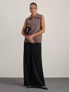 Брюки широкие с поясом Zarina
