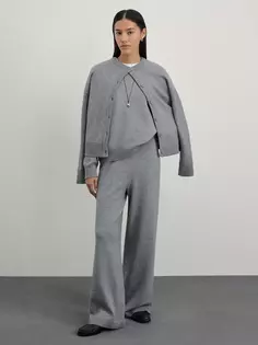 Широкие трикотажные брюки из вискозы Zarina