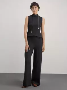 Широкие трикотажные брюки из вискозы Zarina