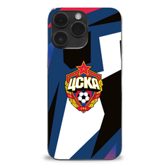 Клип-кейс для iPhone "Фирменный стиль сезона 2023/2024" (IPhone 14 Pro) ПФК ЦСКА