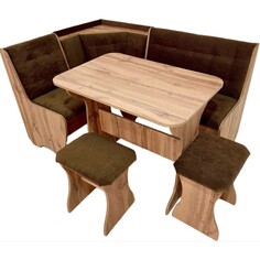 Кухонный уголок ку-1л/4м, 1450 х 1150 х 820, дуб вотан т-31 NO Brand