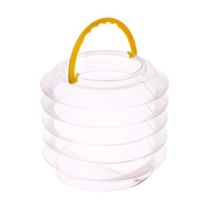 Стакан для кистей складной d=6 см, с губкой, прозрачный с ручкой Calligrata