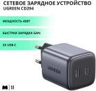 Сетевое зарядное устройство Ugreen Nexode Mini 2xUSB-C 45W PD GaN Fast Charger EU, цвет серый (90573)