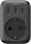 Сетевое зарядное устройство Ugreen CD314 (90613) DigiNest Outlet Extender 1 AC outlets + 30W (2A1C). Цвет: черный