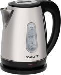 Чайник Scarlett SC-EK21S36, 2200 Вт, 1.8 литра, сталь, черный